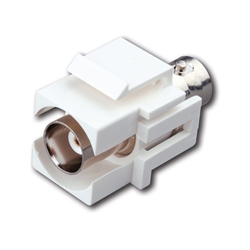Vanco BNC Quickport Insert - White