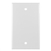 Vanco 1 Gang Blank Wall Plate White