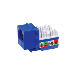 Vanco Cat5e Keystone Insert - Blue