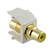 Vanco RCA to RCA White Quickport Insert - Yellow
