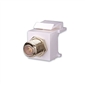 Vanco Quickport F-Type, Nickel Plated, 3 Ghz, White