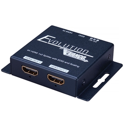 4K HDMI 1×2 Splitter with EDID and Scaling