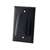 Vanco Low Profile Bundled Cable Wall Plate - Black