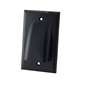 Vanco Low Profile Bundled Cable Wall Plate - Black