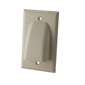 Vanco Low Profile Bundled Cable Wall Plate - Ivory