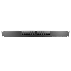 12 Port CAT6 UTP Rack Mount Patch Panel
