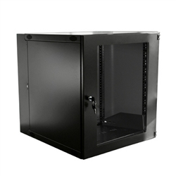 Double Section Lockable Wall Mount Cabinet 9U