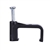 Dual Cement Cable Clip Black - Qty 100