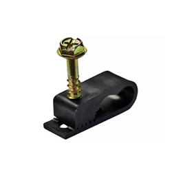 Vericom Dual Flex Cable Clip Black - 100pc