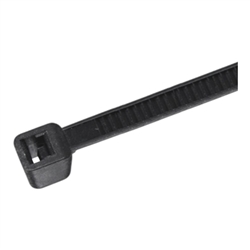 Vericom 50lb 11in Black Cable Ties - 100pk