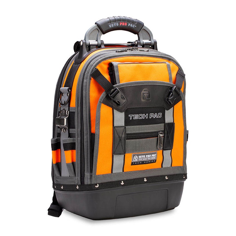 Veto Pro Pac TECH PAC Tool Backpack - Hi-Viz Orange