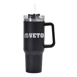 Veto Pro Pac 40 oz Black Tumbler with Handle