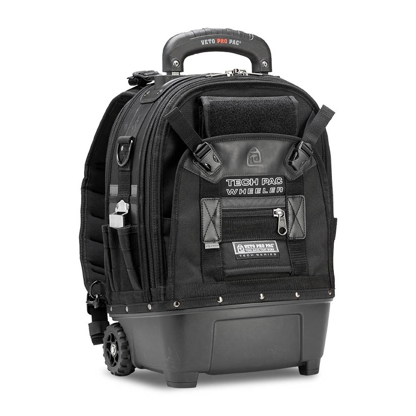 Veto Pro Pac TECH PAC WHEELER Rolling Tool Backpack - Blackout