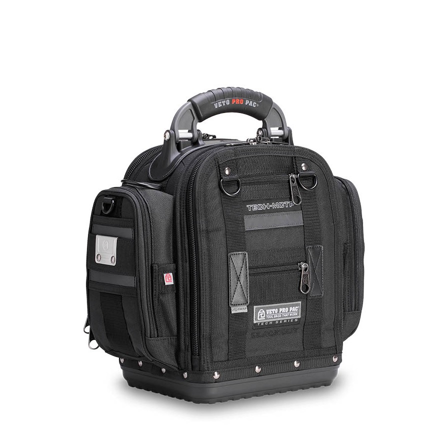 Veto Pro Pac TECH-MCTP BLACKOUT Compact Service Tool Bag with Side Pockets