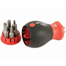 Wiha 6-in-1 SoftFinish Stubby Bit Holder - Hex