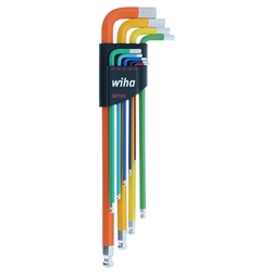 Wiha Color Coded Metric Hex L-Keys - 9pc Set