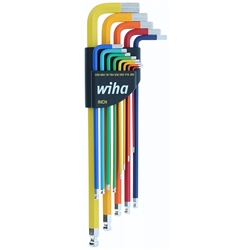 Wiha Color Coded Inch Hex L-Keys - 13pc Set