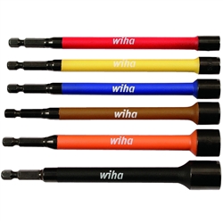 Wiha Color Coded Magnetic Nut Setters 6pc