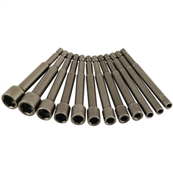 Wiha Metric Nut Driver Power Blades - 12pc Set