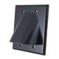 Vanco Dual Bulk Cable Wall Plate - Black