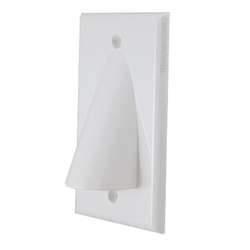 Vanco Bulk Cable Wall Plate - White